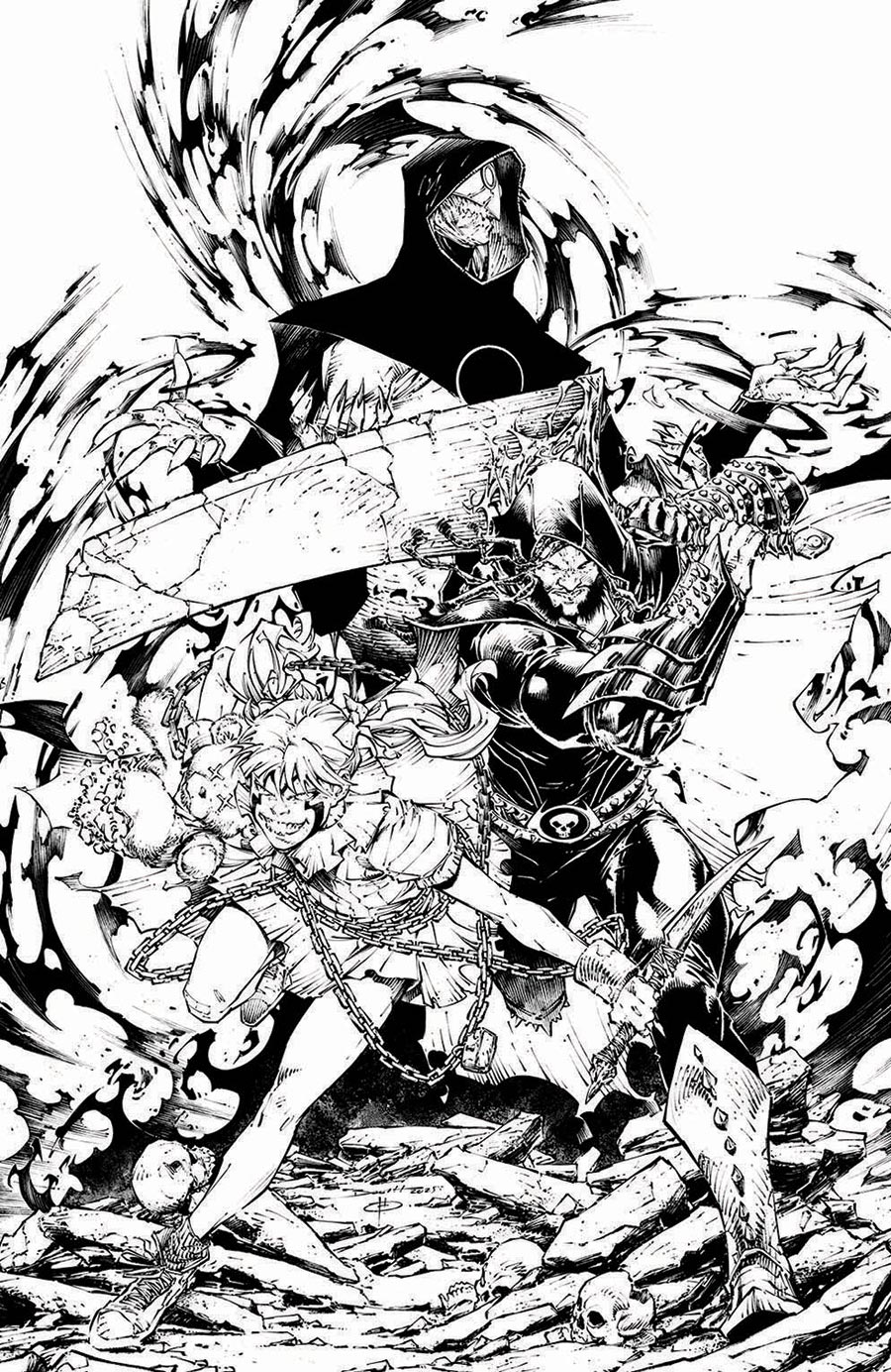 Curse Of Sherlee Johnson #6 Cover C Variant Brett Booth Black & White Virgin Cover (Spawn Universe)