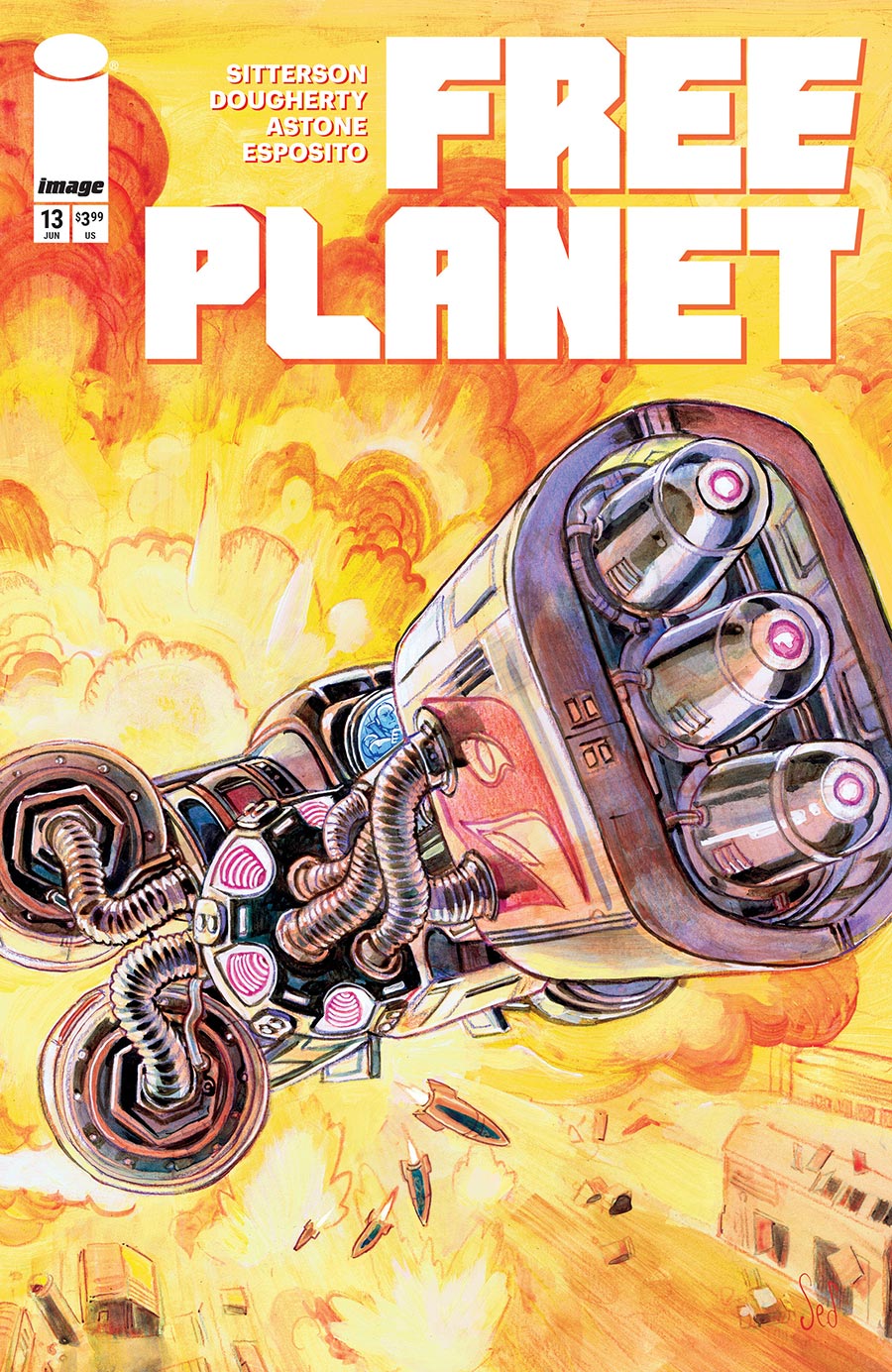 Free Planet #13 Cover B Variant Jed Dougherty Cover