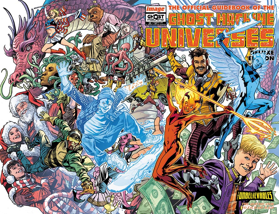 Ghost Machine The Official Guidebook #3 Cover B Variant Bryan Hitch & Brad Anderson Wraparound Cover