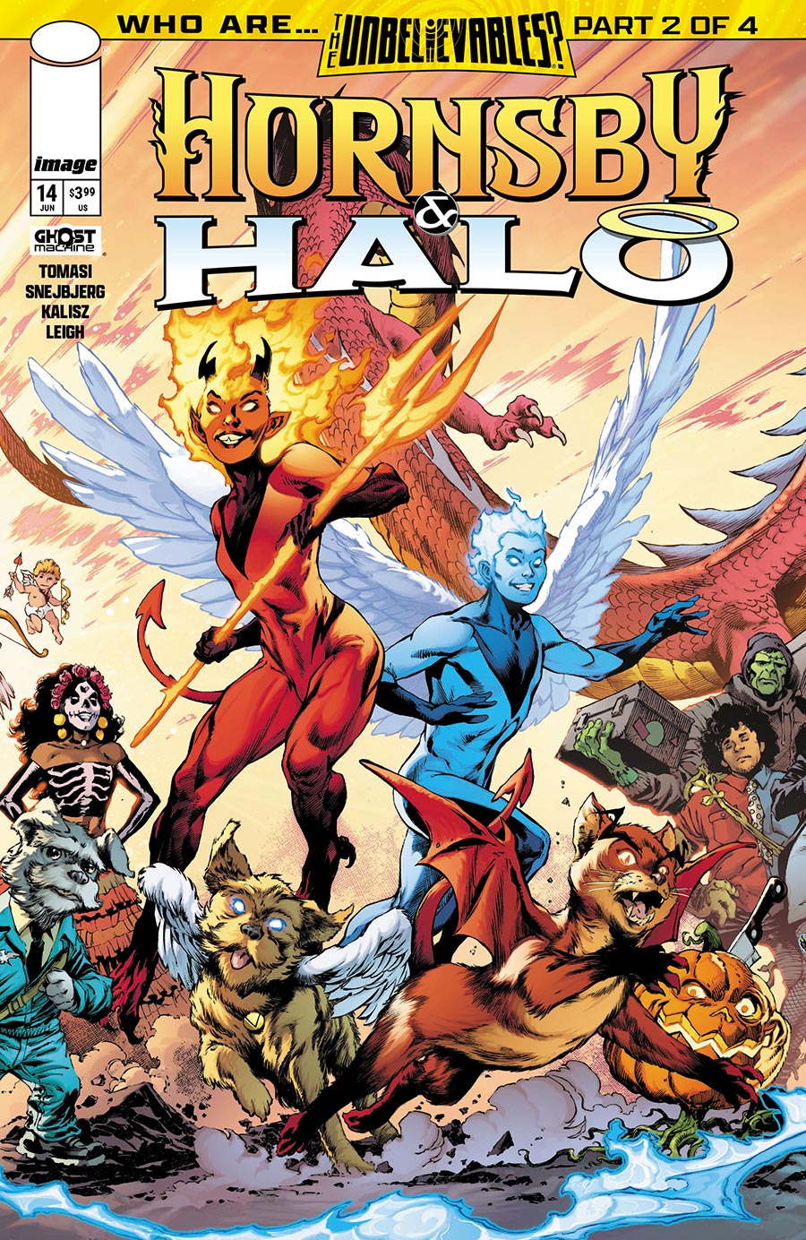 Hornsby & Halo #14 Cover B Variant Ivan Reis Danny Miki & Brad Anderson Cover (The Unbelievables Part 2)