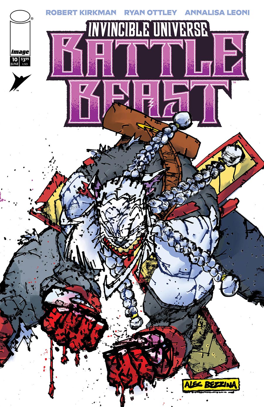 Invincible Universe Battle Beast #10 Cover F Incentive Alec Bezzina Variant Cover