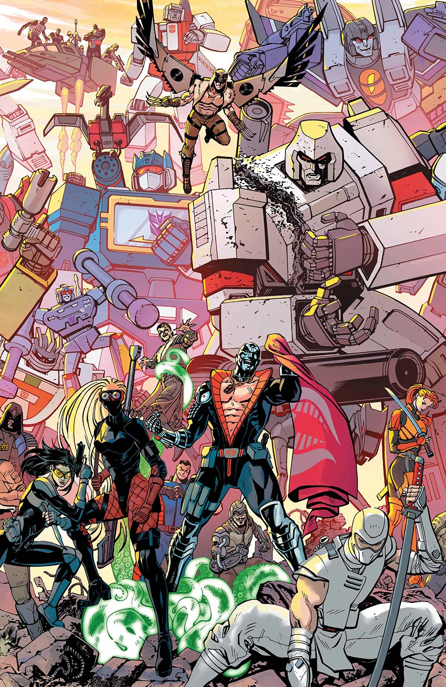 Transformers Vol 5 #33 Cover F Variant Tom Reilly & Adriano Lucas Energon Universe 3rd Anniversary Connecting Cover