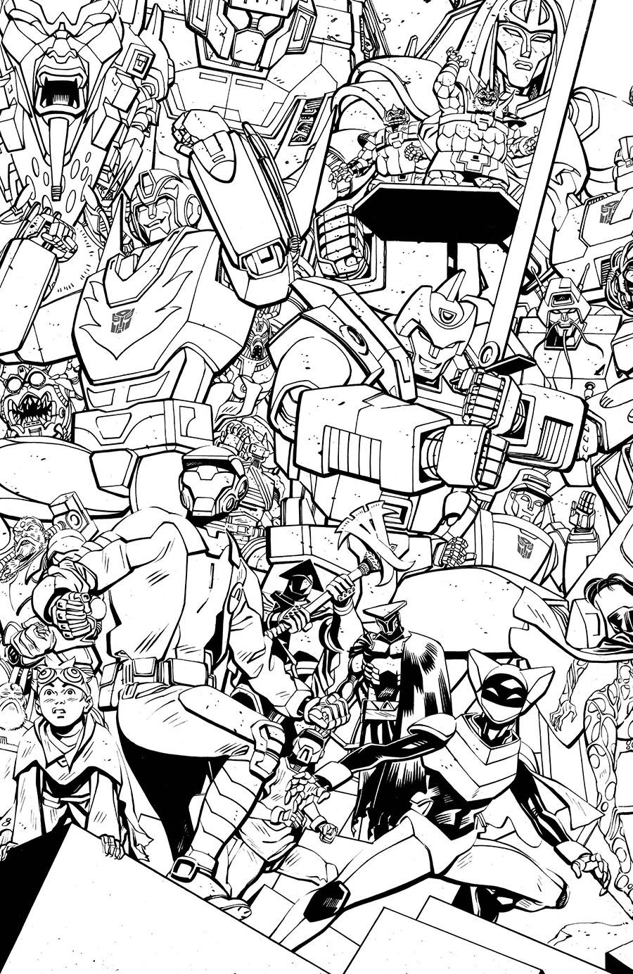 Void Rivals #31 Cover I Variant Tom Reilly Energon Universe 3rd Anniversary Black & White Cover