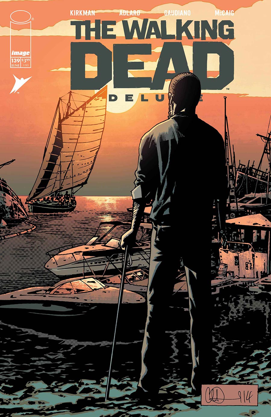 Walking Dead Deluxe #139 Cover B Variant Charlie Adlard & Dave McCaig Cover