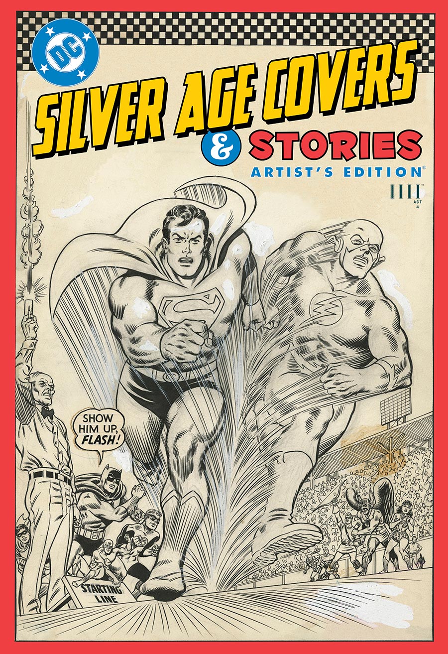 DC Silver Age Covers & Stories Artists Edition HC Direct Market Carmine Infantino Superman vs Flash Variant Cover