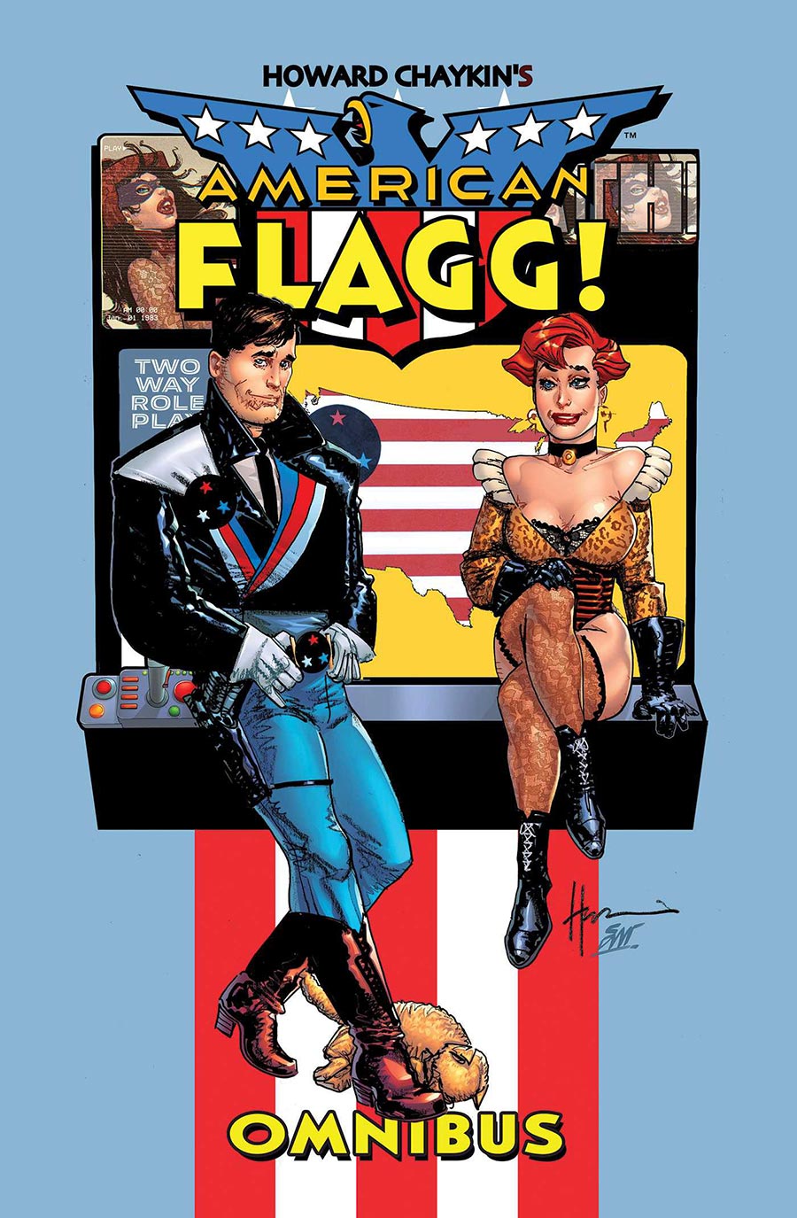 Howard Chaykins American Flagg Omnibus HC Book Market Howard Chaykin Cover