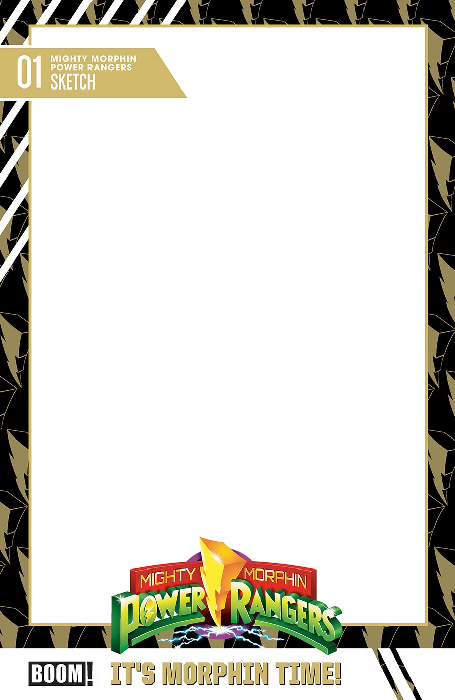 Mighty Morphin Power Rangers (BOOM Studios) Vol 2 #1 Cover D Variant Trading Card Blank Cover