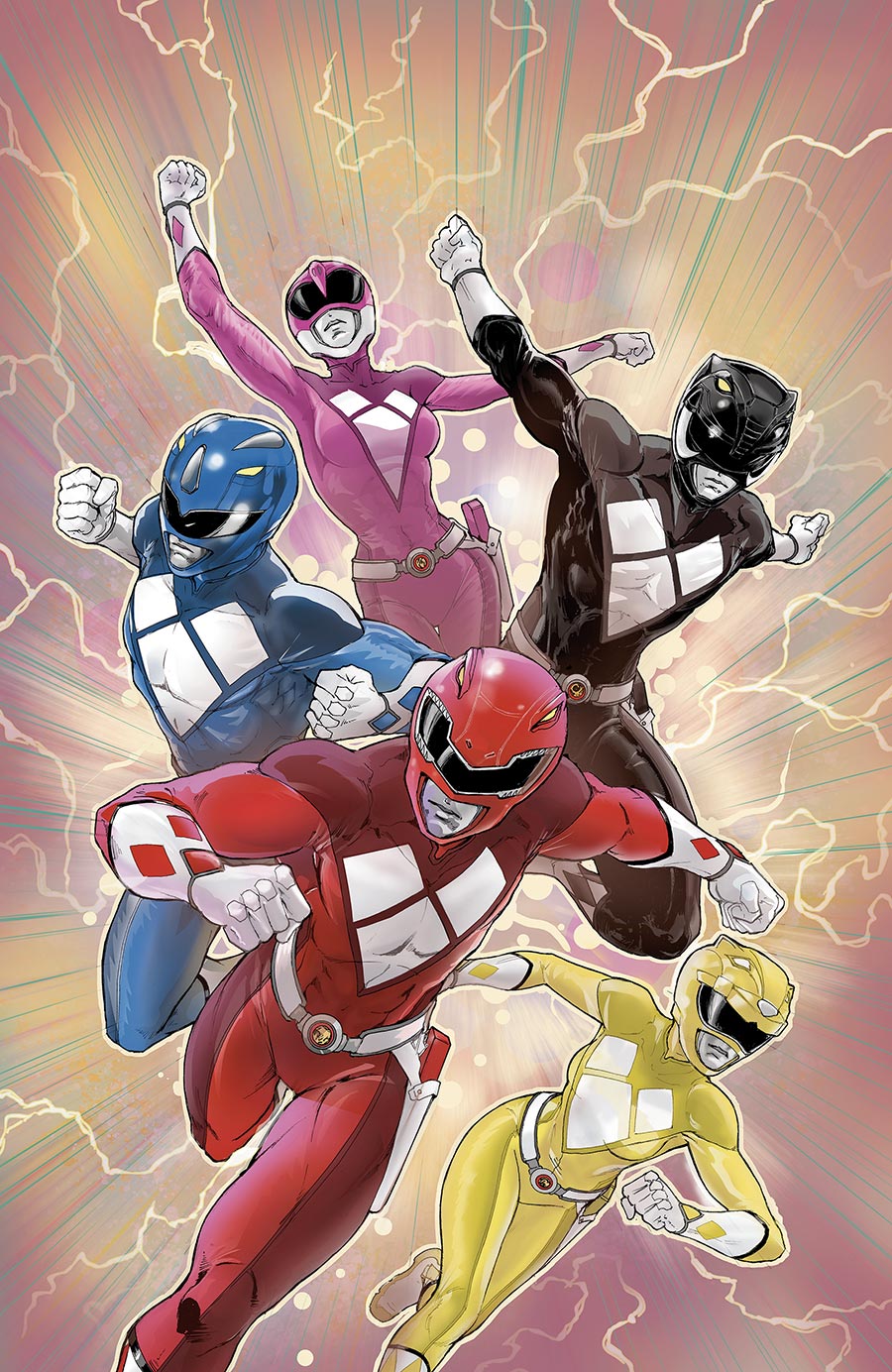 Mighty Morphin Power Rangers (BOOM Studios) Vol 2 #1 Cover F Incentive Andrew Lee Griffith Virgin Foil Cover