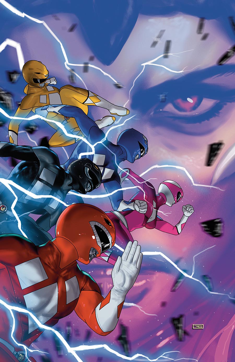 Mighty Morphin Power Rangers (BOOM Studios) Vol 2 #1 Cover G Incentive Taurin Clarke Virgin Variant Cover