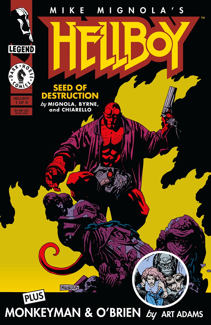Hellboy Seed Of Destruction #1 Facsimile Reprint Cover A Regular Mike Mignola Cover