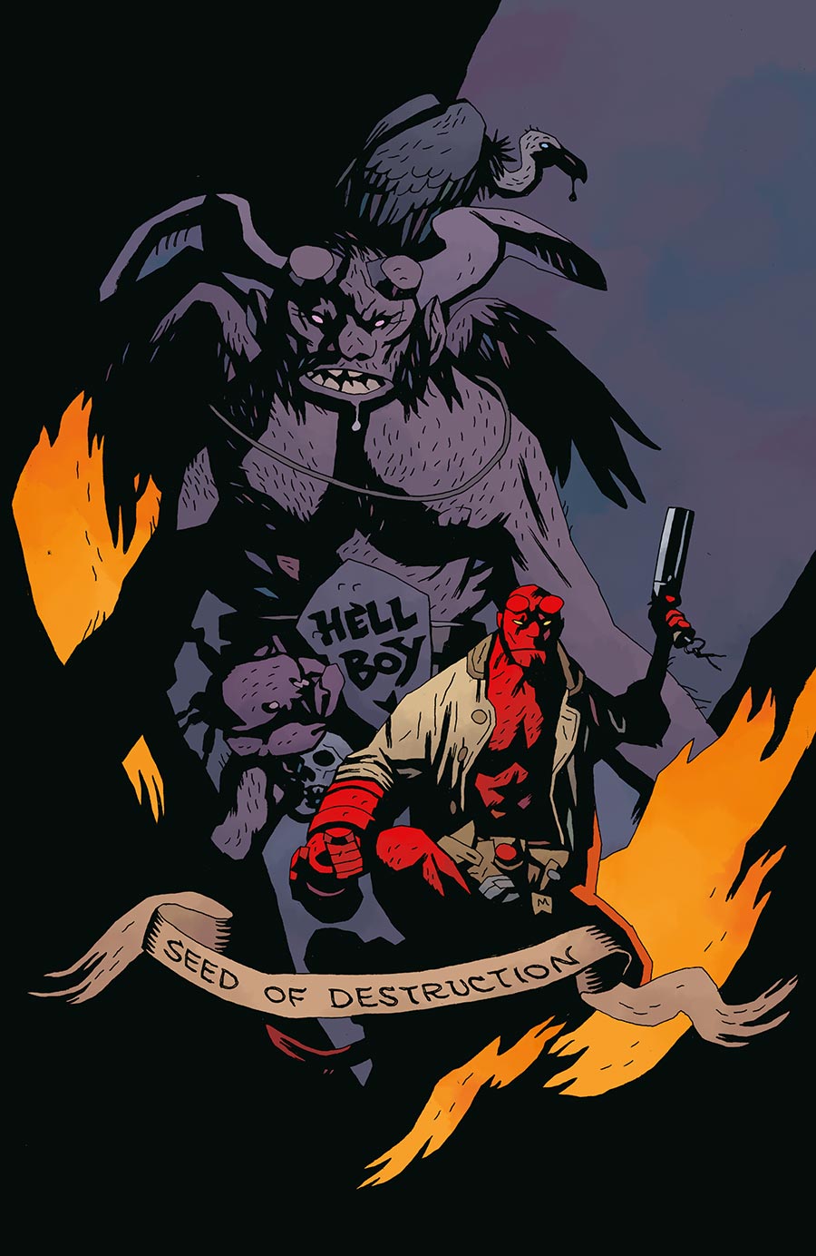 Hellboy Seed Of Destruction #1 Facsimile Reprint Cover B Incentive Mike Mignola Variant Cover