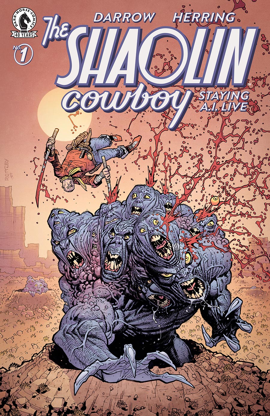 Shaolin Cowboy Staying A.I. Live #1 Cover B Variant Ryan Ottley Cover