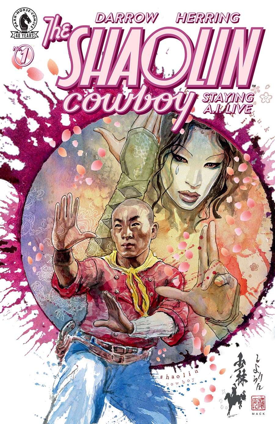 Shaolin Cowboy Staying A.I. Live #1 Cover E Variant David Mack Cover