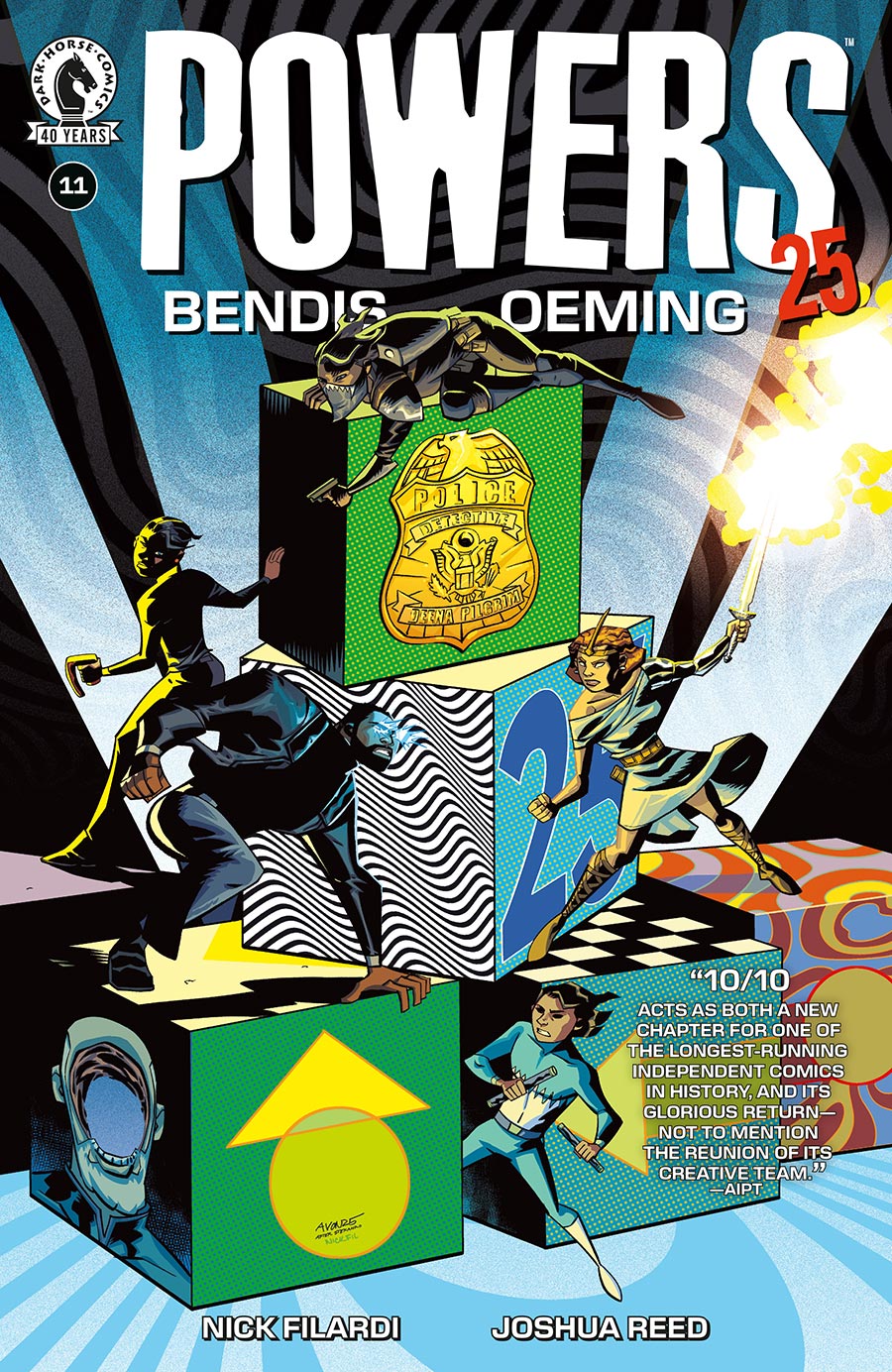 Powers 25 #11 Cover A Regular Michael Avon Oeming Cover