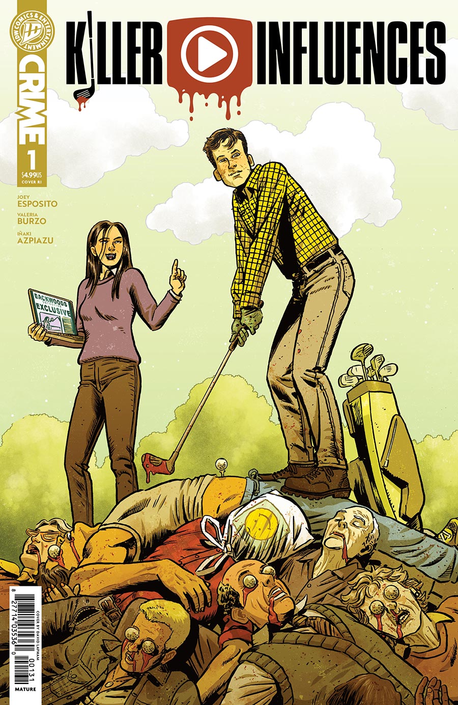 Killer Influences #1 Cover C Incentive David Lapham Variant Cover