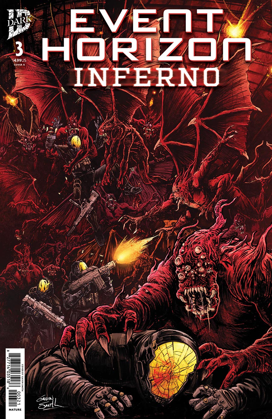 Event Horizon Inferno #3 Cover B Variant Gavin Smith Cover