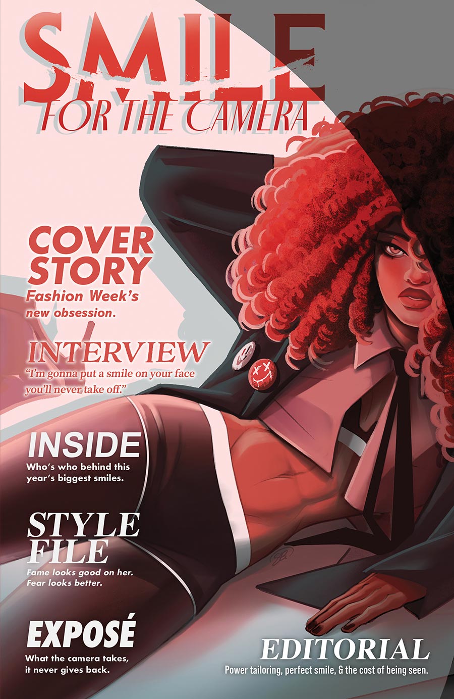Smile For The Camera #4 Cover C Variant Sweeney Boo Fashion Magazine Cover