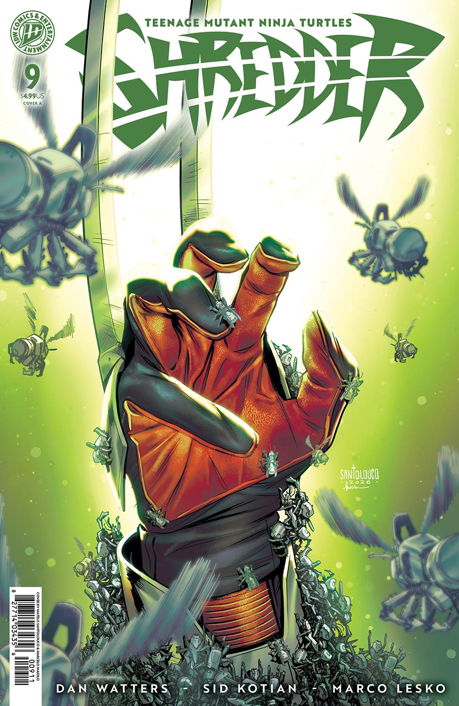 Teenage Mutant Ninja Turtles Shredder #9 Cover A Regular Mateus Santolouco Cover