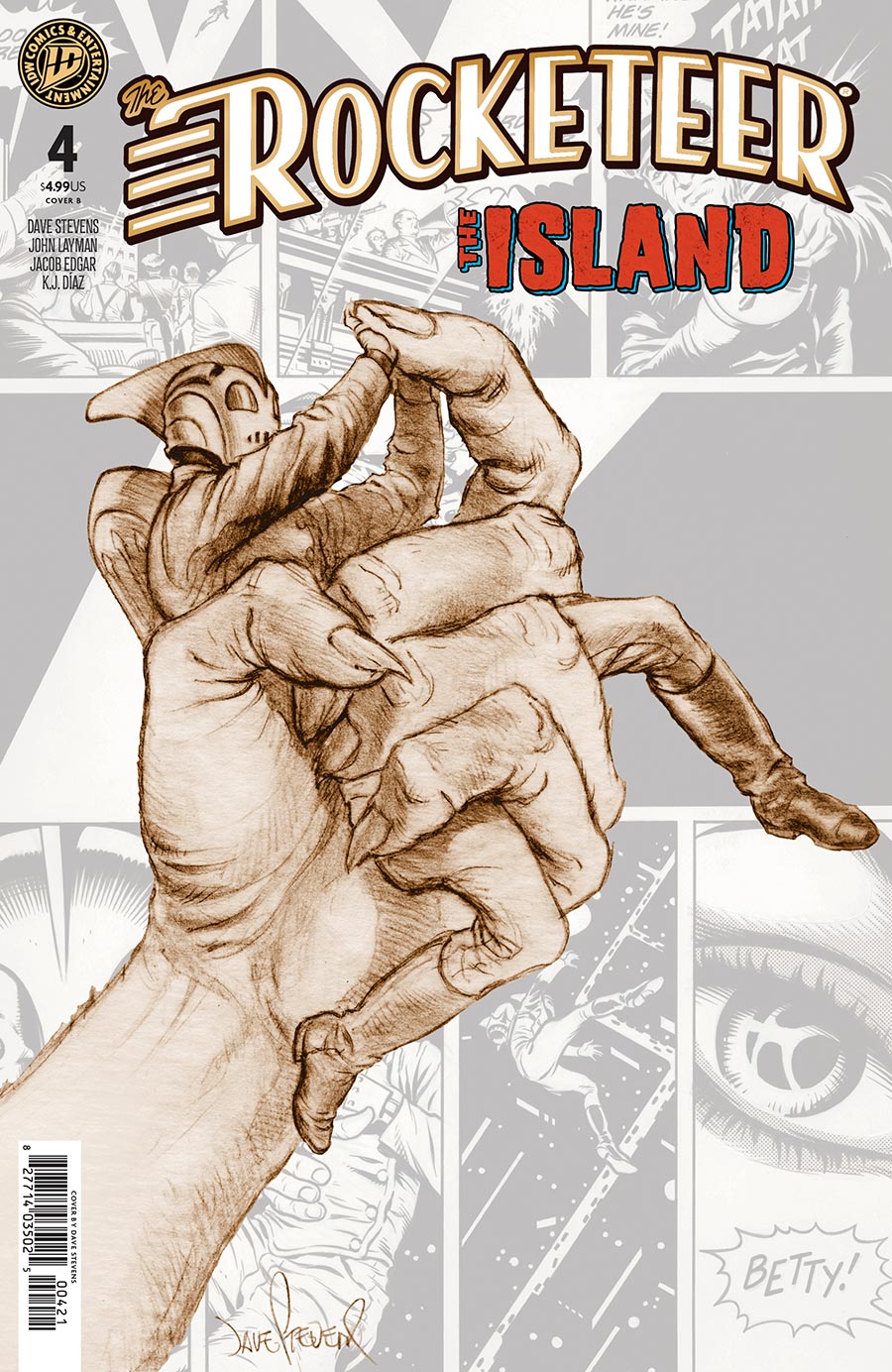 Rocketeer The Island #4 Cover B Variant Dave Stevens Cover