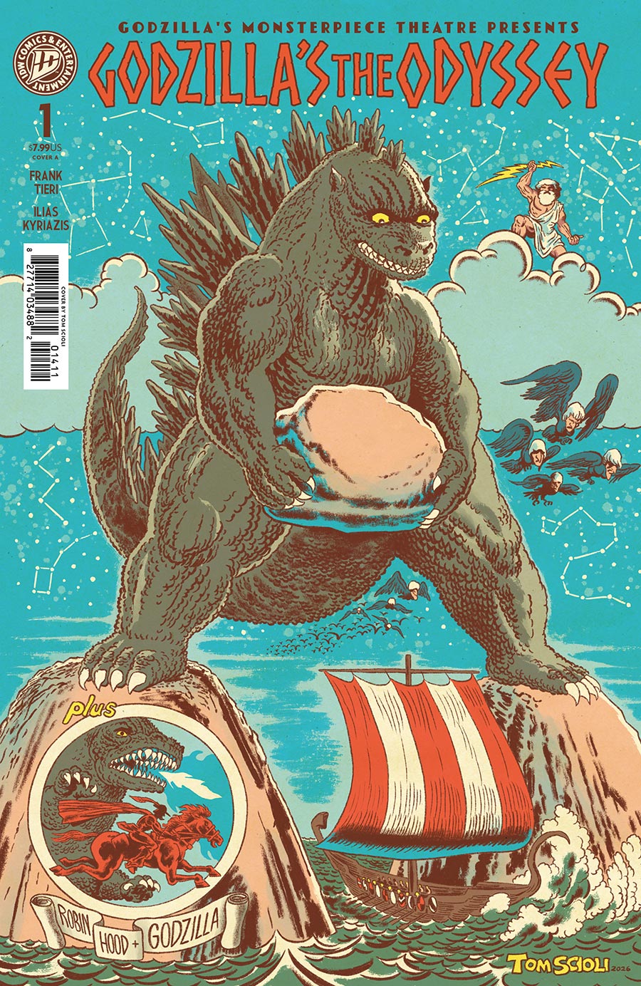 Godzillas Monsterpiece Theatre Presents Godzillas The Odyssey #1 (One Shot) Cover A Regular Tom Scioli Cover