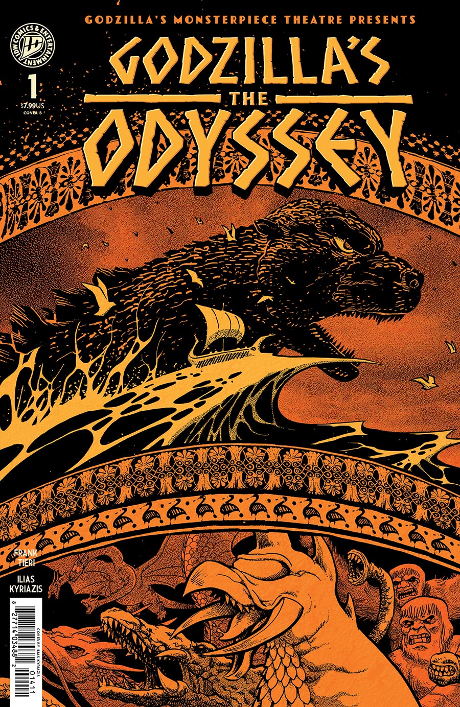 Godzillas Monsterpiece Theatre Presents Godzillas The Odyssey #1 (One Shot) Cover B Variant Ilias Kyriazis Cover