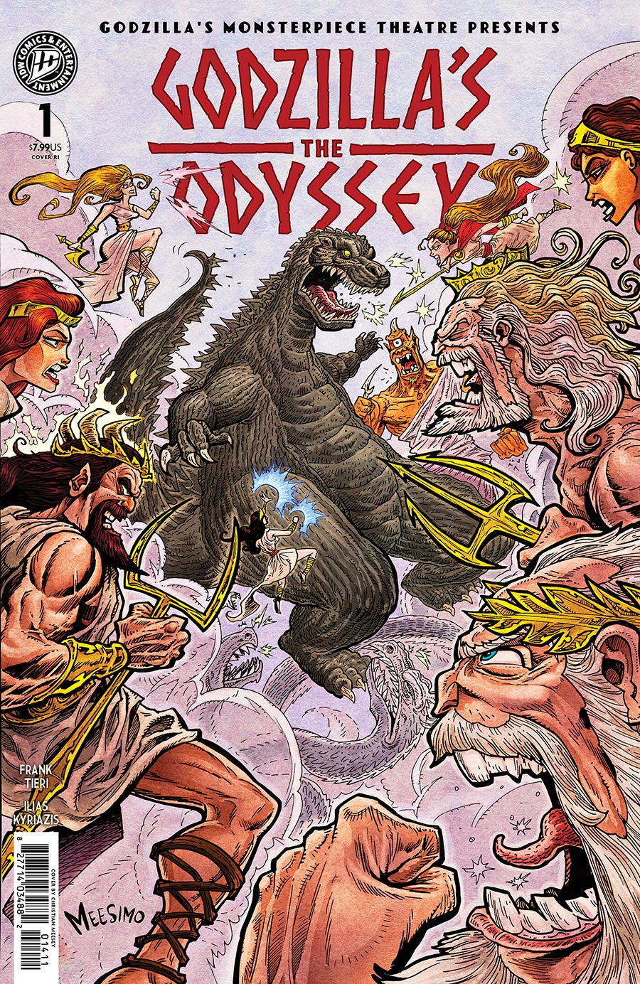 Godzillas Monsterpiece Theatre Presents Godzillas The Odyssey #1 (One Shot) Cover D Incentive Christian Meesey Variant Cover