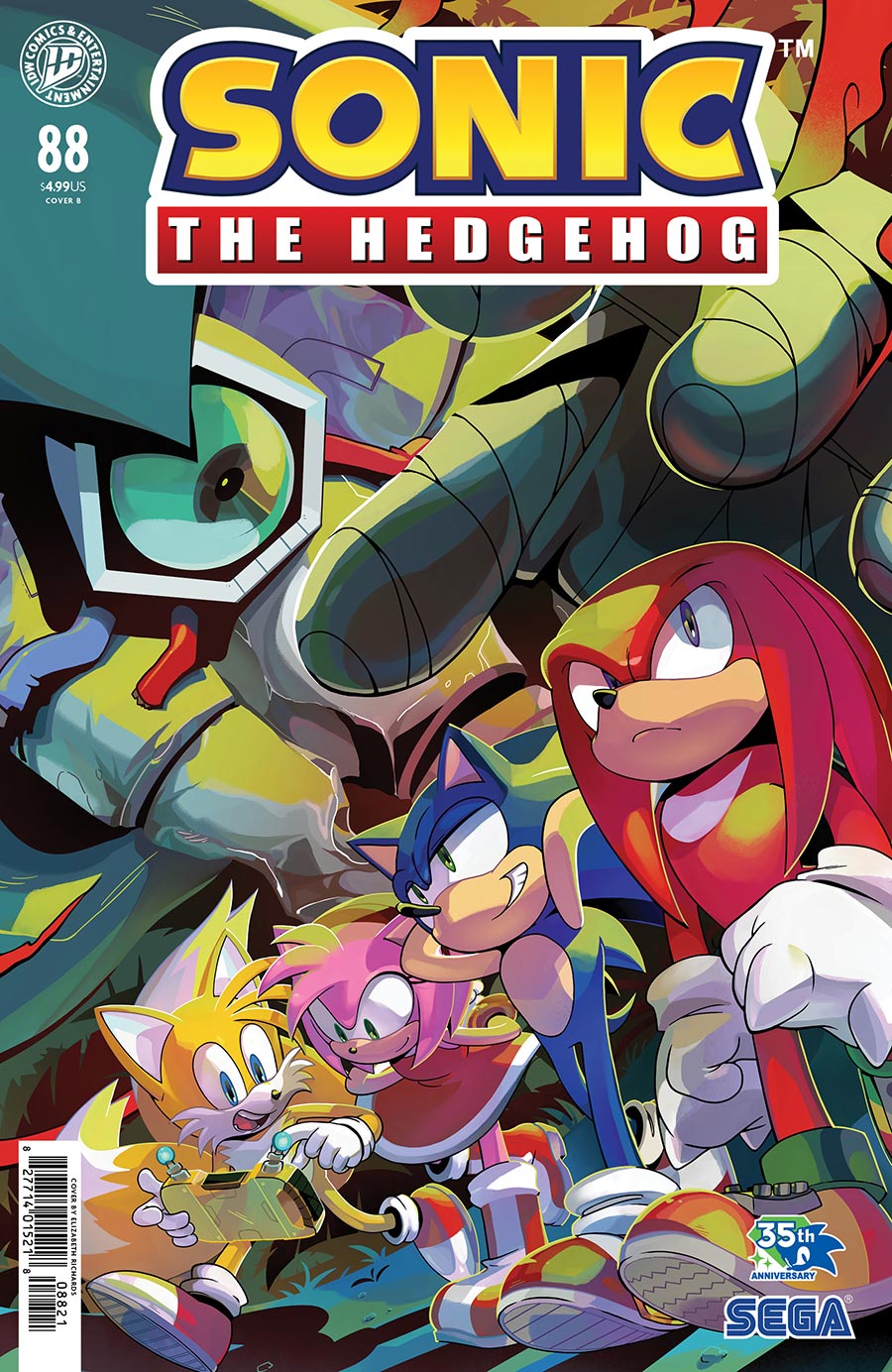 Sonic The Hedgehog Vol 3 #88 Cover B Variant Elizabeth Richards Cover