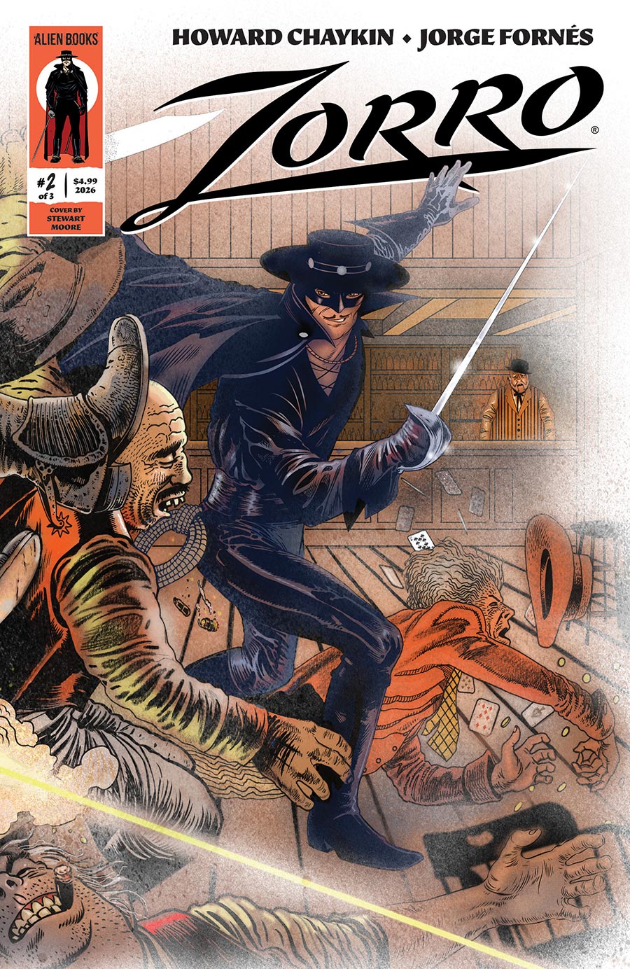 Zorro Vol 7 #2 Cover A Regular Stewart Moore Wraparound Cover