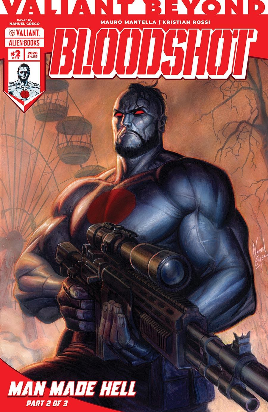 Valiant Beyond Bloodshot #5 Man Made Hell Part 2 Cover A Regular Guillermo Fajardo Cover