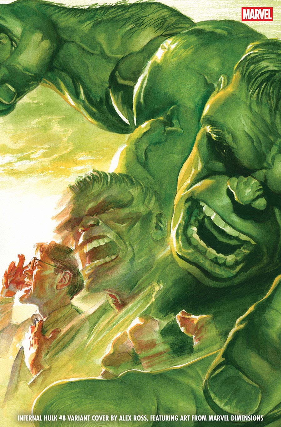 Infernal Hulk #8 Cover B Variant Alex Ross Marvel Dimensions Cover