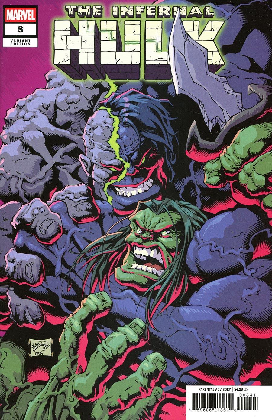 Infernal Hulk #8 Cover D Variant Will Robson Cover