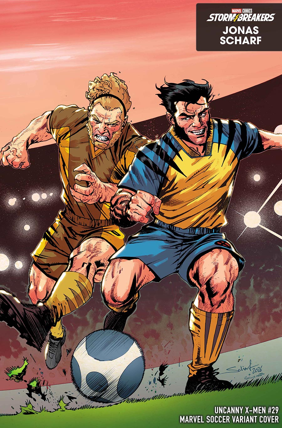 Uncanny X-Men Vol 6 #29 Cover C Variant Jonas Scharf Marvel Soccer Cover