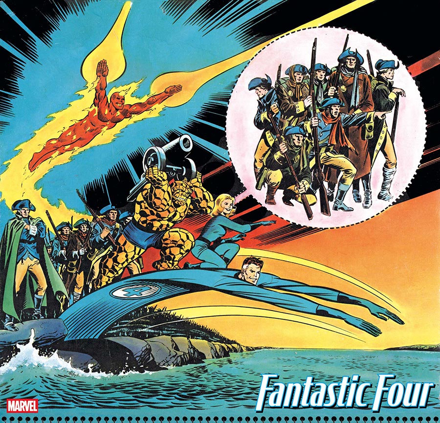 Fantastic Four Vol 8 #12 Cover G Incentive Joe Sinnott Bicentennial Calendar Hidden Gem Variant Cover