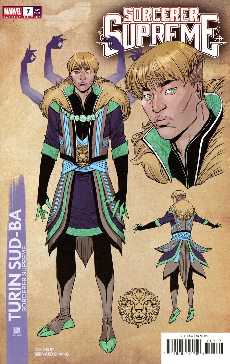 Sorcerer Supreme #7 Cover C Incentive Bernard Chang Design Variant Cover