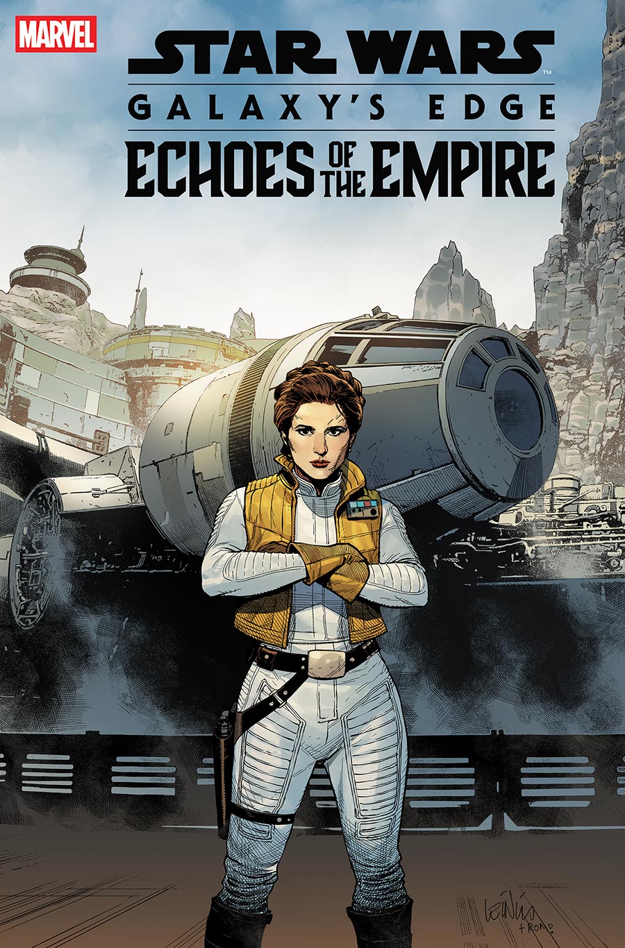Star Wars Galaxys Edge Echoes Of The Empire #3 Cover C Variant Leinil Francis Yu Leia Cover