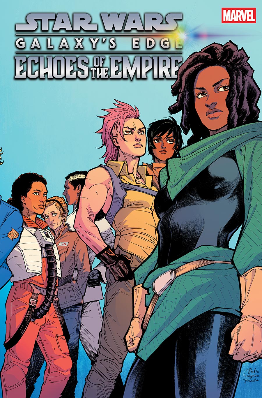 Star Wars Galaxys Edge Echoes Of The Empire #3 Cover B Variant Rickie Yagawa Pride 3-Part Connecting Cover