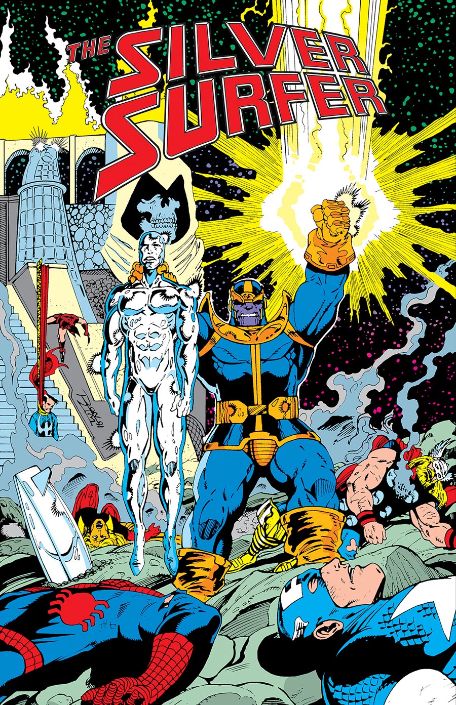 Silver Surfer The Infinity Gauntlet Omnibus HC Book Market Ron Lim Infinity Gauntlet Cover