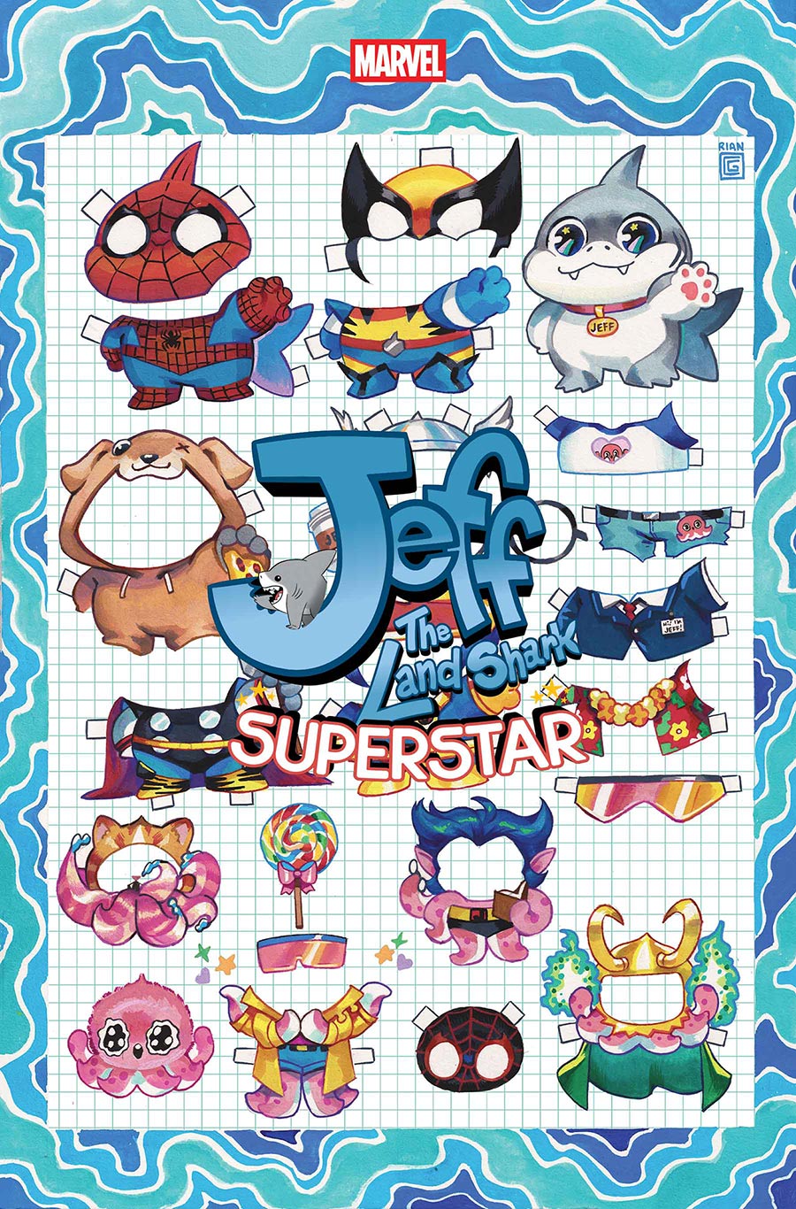 Jeff The Land Shark Superstar #1 Cover G Variant Rian Gonzales Foil Cover