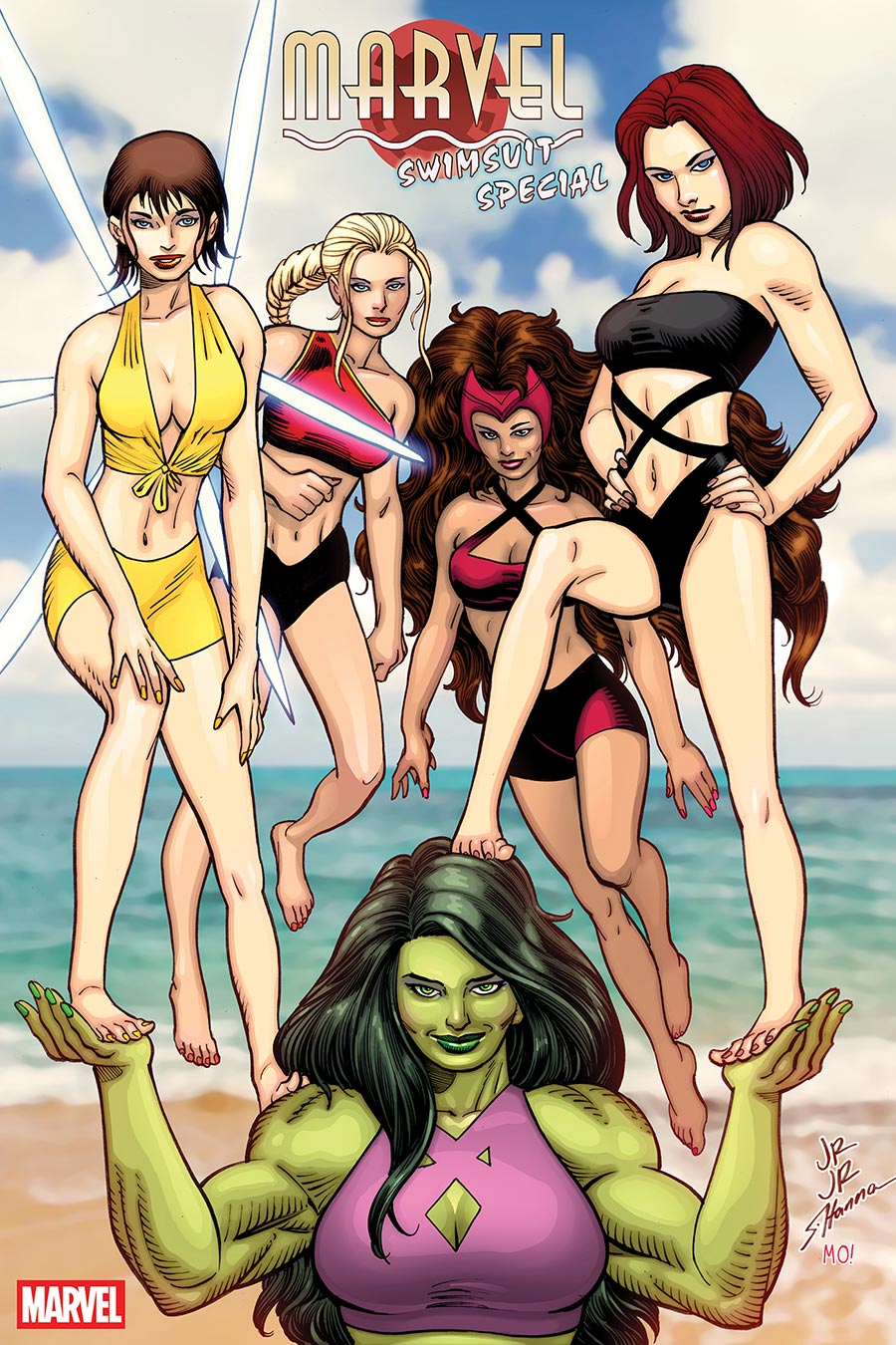 Marvel Swimsuit Special Brand New Beach Day #1 (One Shot) Cover G Incentive John Romita Jr Variant Cover