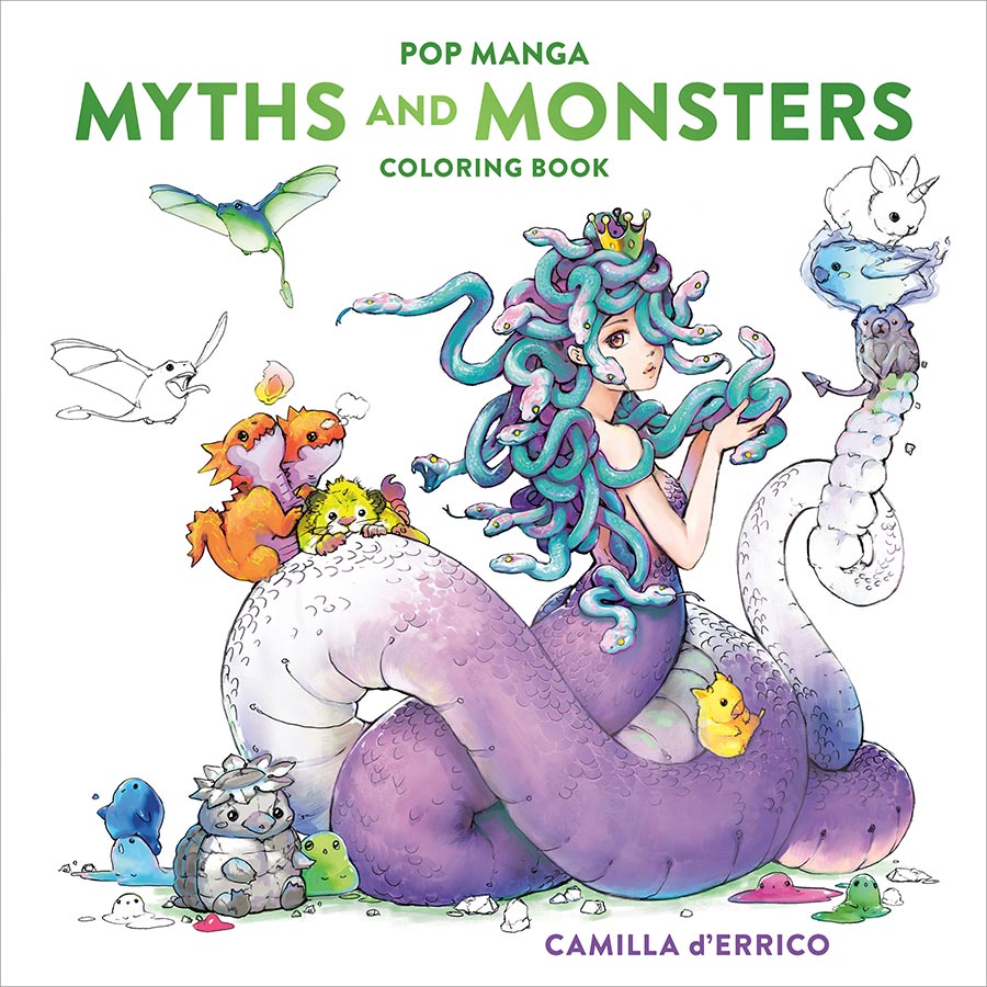 Pop Manga Myths And Monsters Coloring Book TP