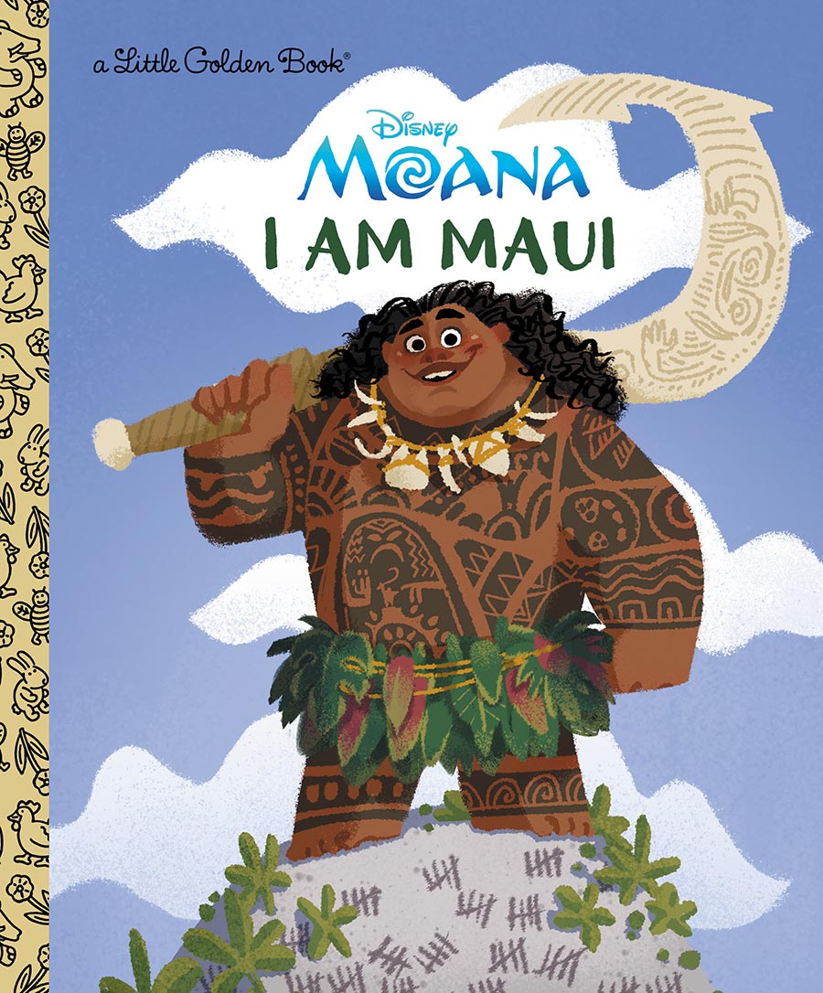 Disney Moana I Am Maui Little Golden Book HC