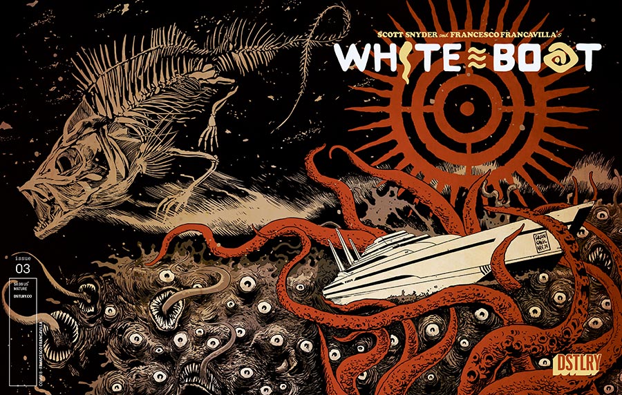 White Boat #3 Cover B Variant Francesco Francavilla Wraparound Cover