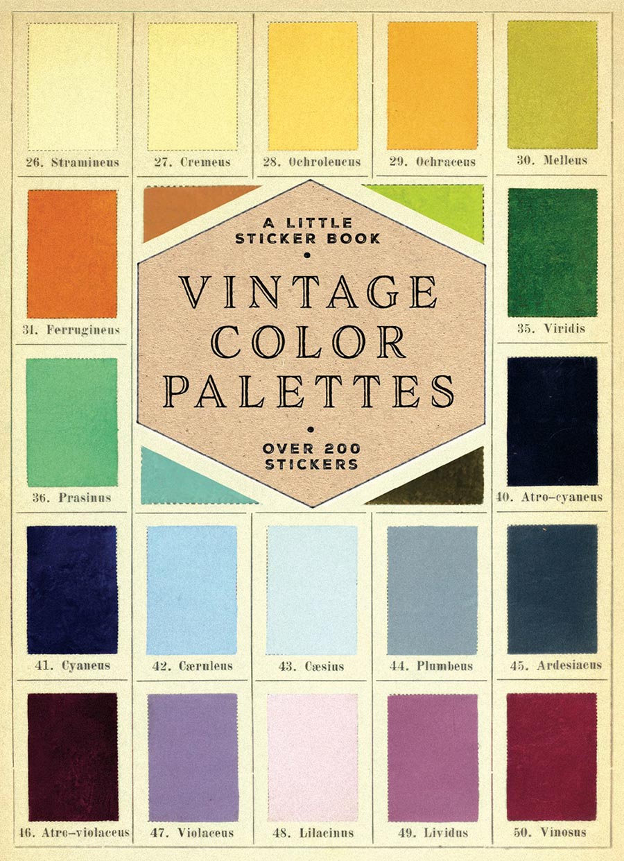 Vintage Color Palettes A Little Sticker Book TP
