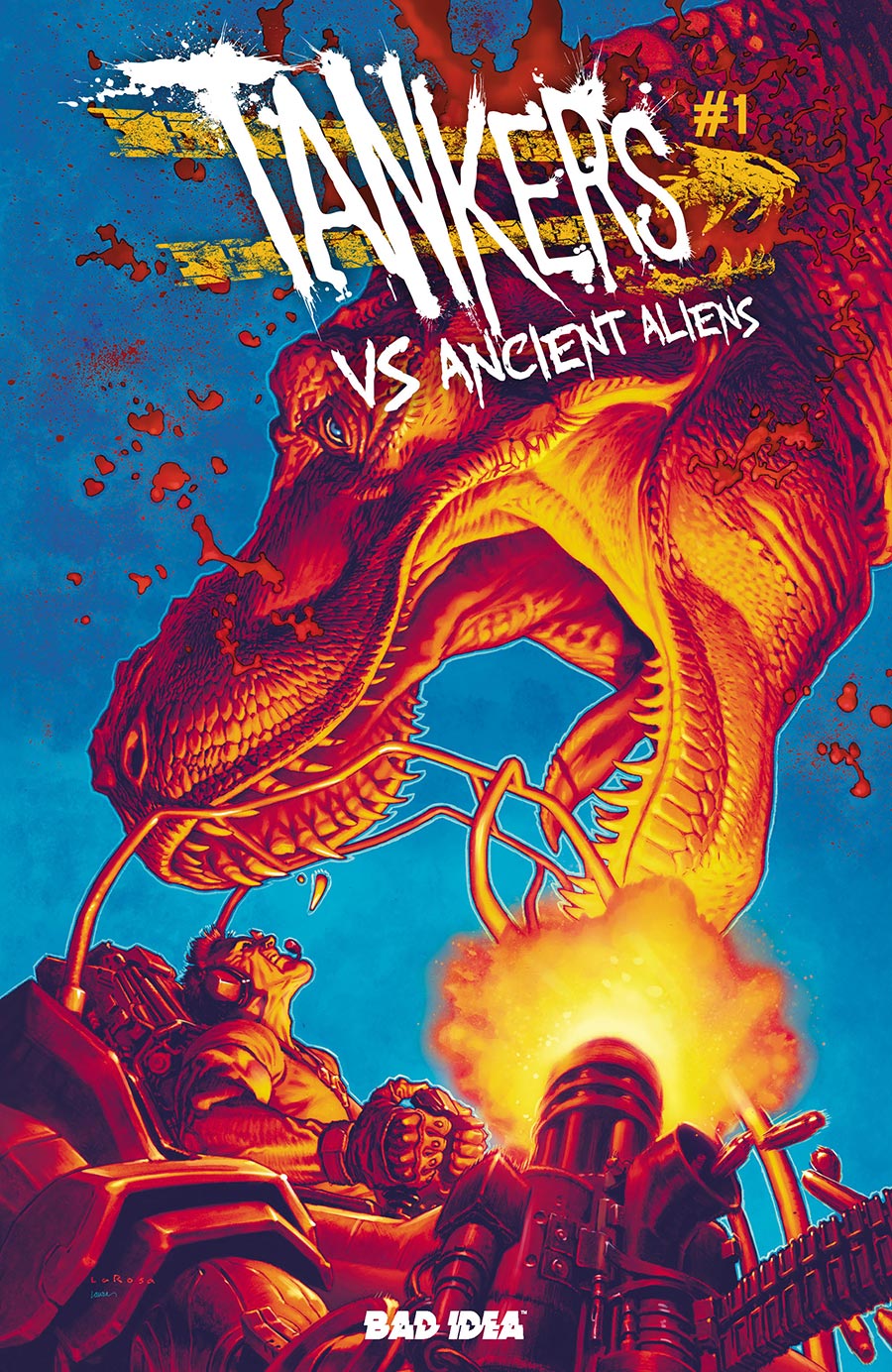 Tankers vs Ancient Aliens #1 Cover B Variant Lewis LaRosa Cover
