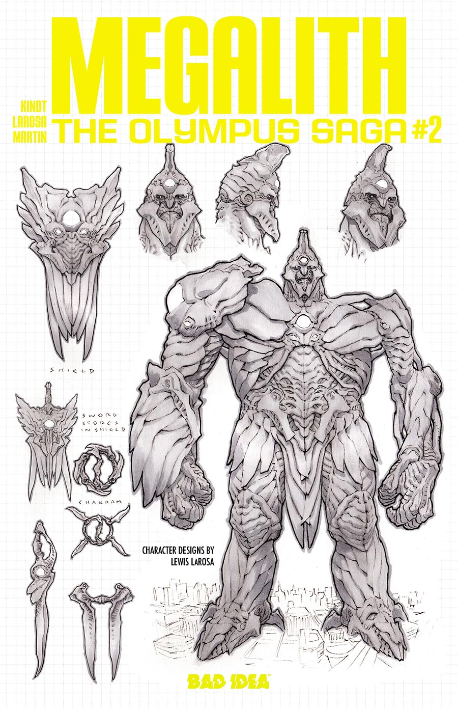 Olympus Saga Megalith #2 Cover E Incentive Lewis LaRosa Codename Olympus Design Variant Cover