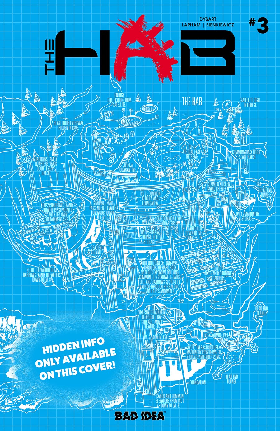 The Hab #3 Cover C Variant David Lapham Blueprint Cover