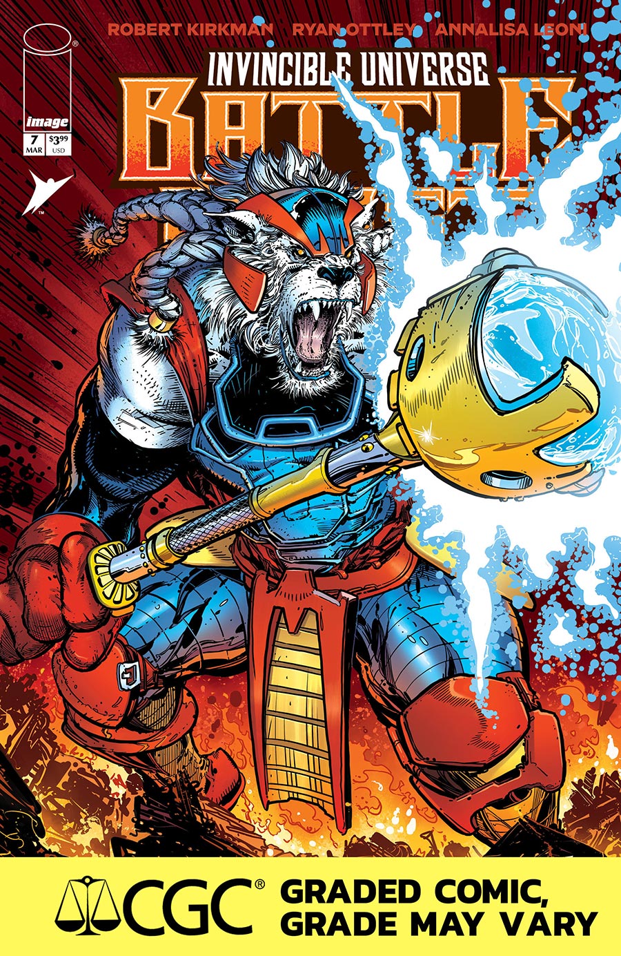 Invincible Universe Battle Beast #7 Cover I DF Todd McFarlane Variant Cover CGC Graded 9.6 Or Higher