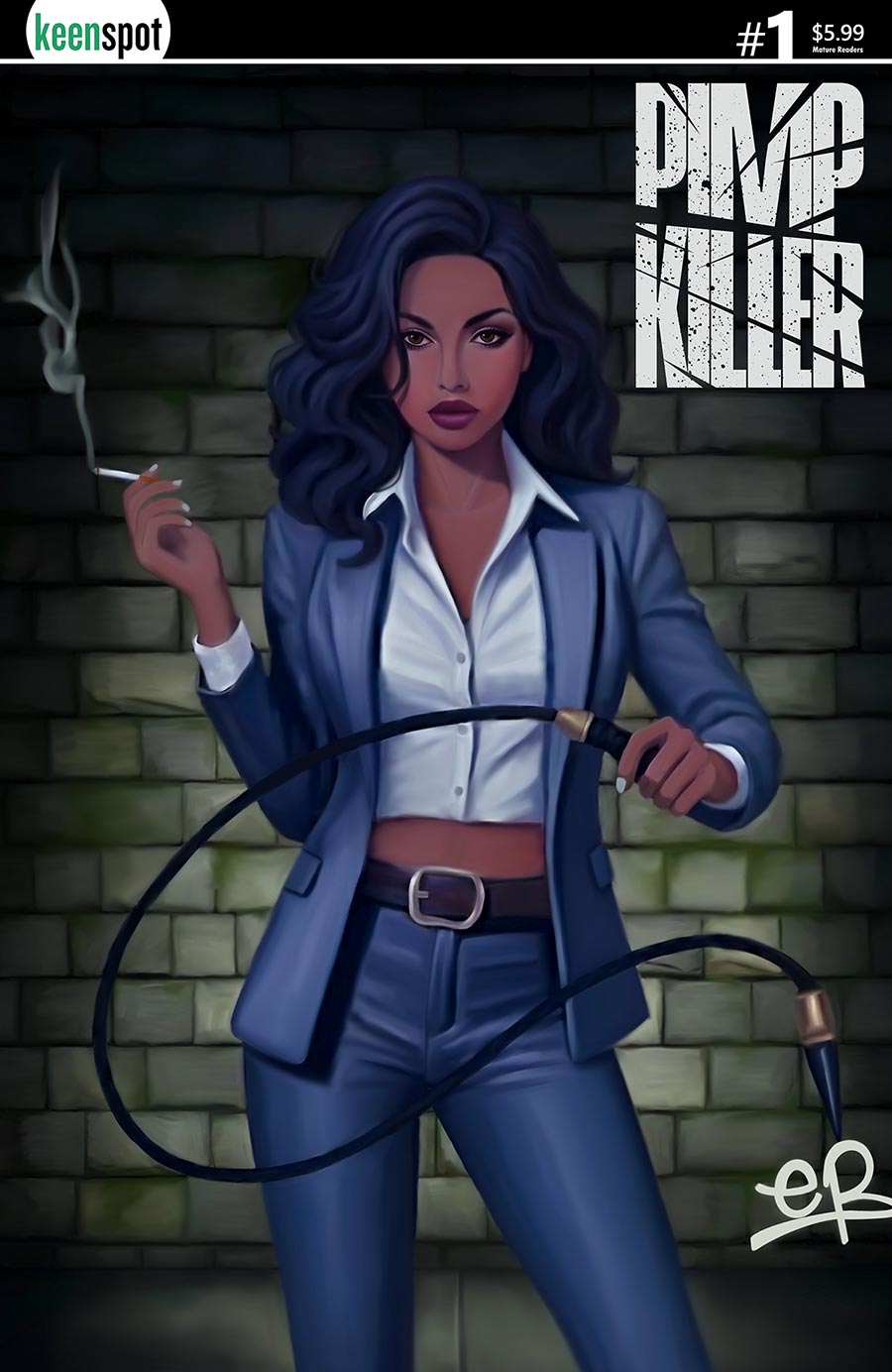 Pimp Killer #1 Cover C Variant Elle Petrovich Whip It Cover