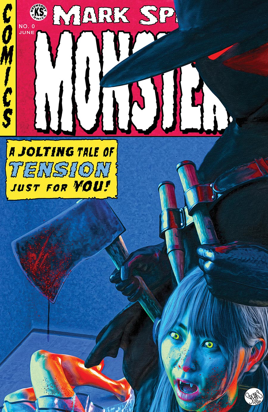 Mark Spears Monsters #0 Deluxe Edition (One Shot) Cover C Variant Mark Spears Crime Suspen Stories 22 Homage Cover