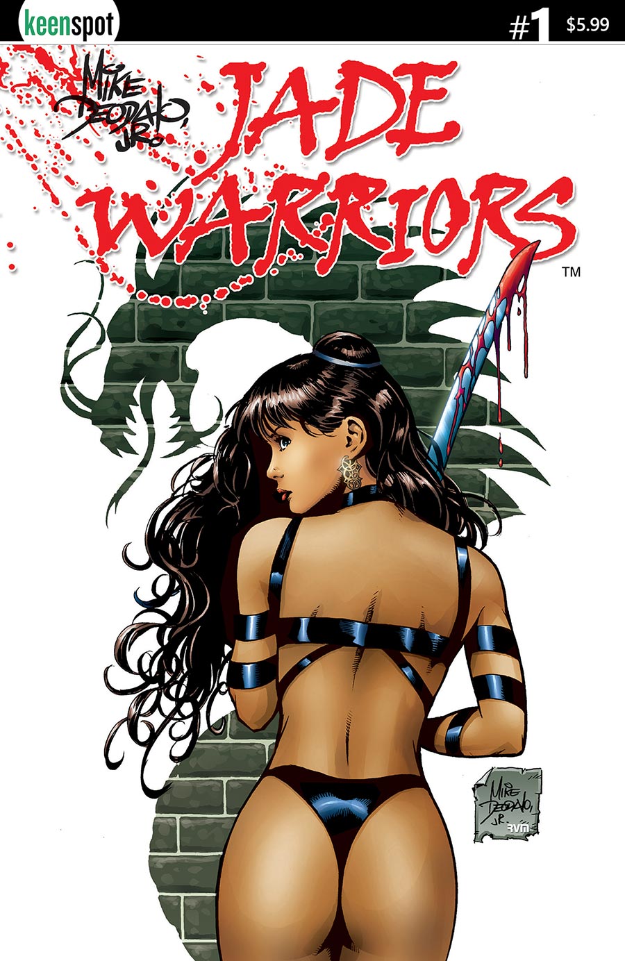 Jade Warriors Vol 2 #1 Cover A Regular Mike Deodato Jr Bloody Sword Cover